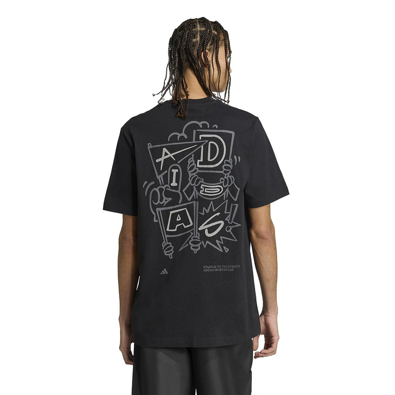 adidas - Men's Stadium Crowd Loose Graphic T-Shirt (JX7474)