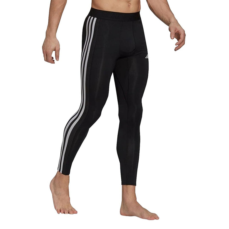 adidas - Men's Techfit 3-Stripes Training Long Tights (HD3530)