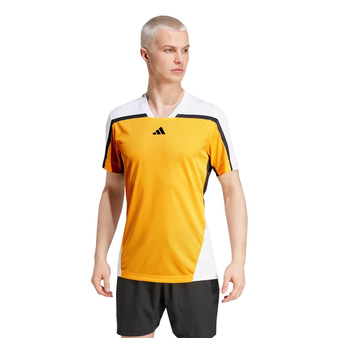 stina Sサイズ　type T long / misty yellow adidas - Men's Tennis HEAT.RDY Free Lift Pro T-Shirt (IS8966