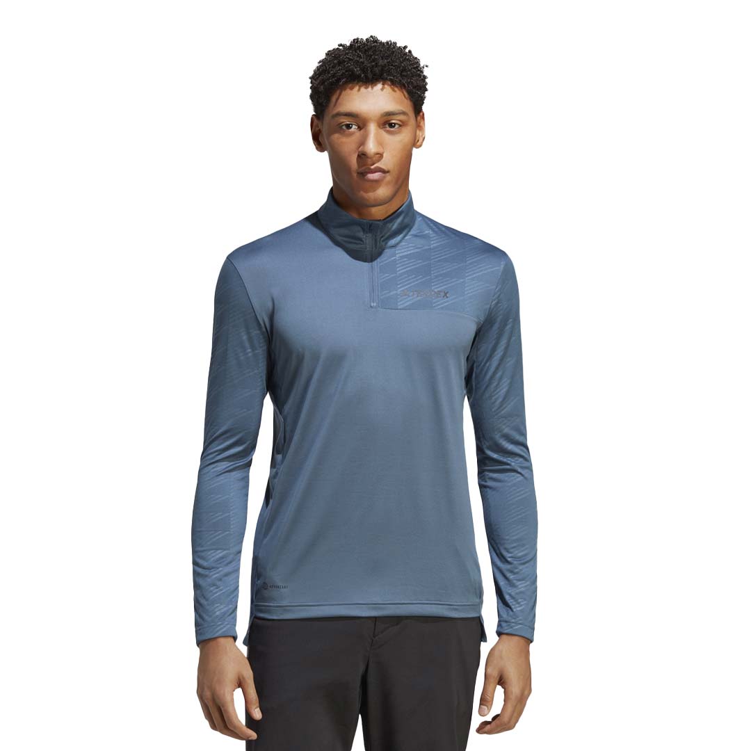adidas - Men's Terrex Multi Half-Zip Long Sleeve T-Shirt (HM4020