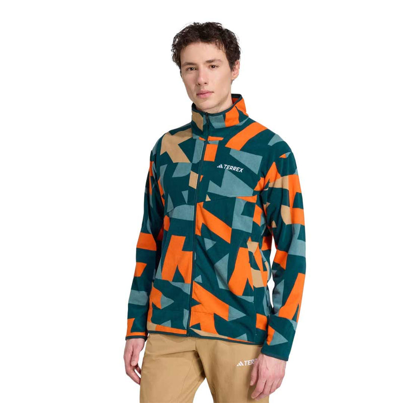 adidas - Men's Terrex Multi Printed Full Zip Fleece Jacket (JM0137)