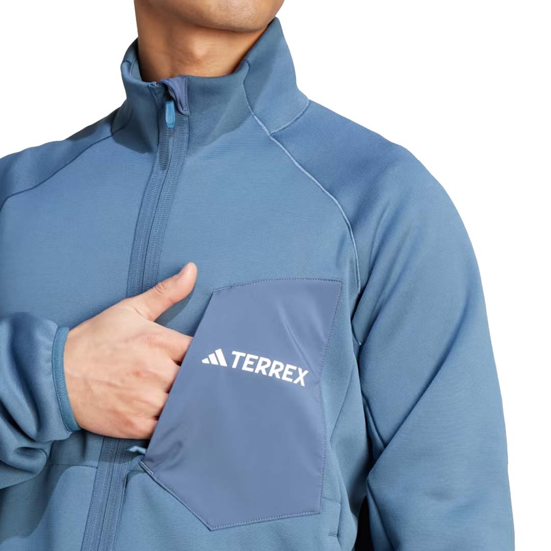 adidas - Men's Terrex Xperior Medium Fleece Full Zip Jacket