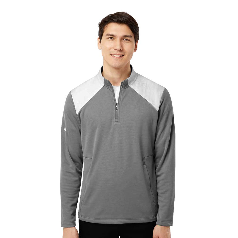 adidas - Men's Textured 1/4 Mixed Media Pullover (H51235)