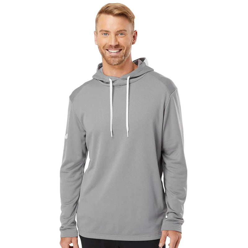 adidas - Men's Textured Midweight Hoodie (GU3939 GRY)