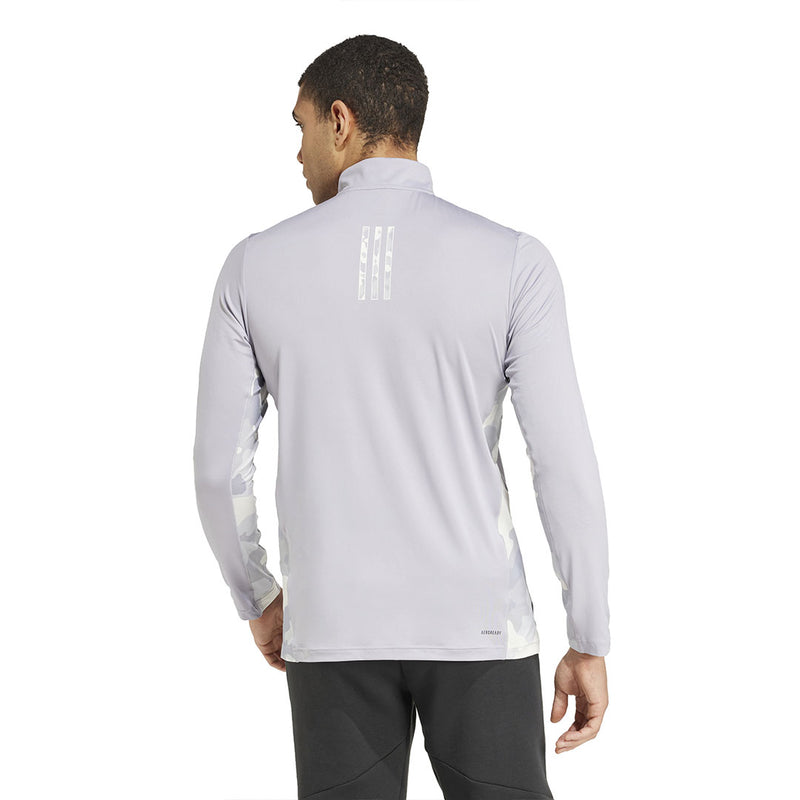 adidas - Men's Train Essentials Camo Training Quarter Zip T-Shirt (IW8494)