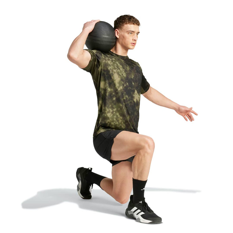 adidas - Men's Train Essentials Seasonal All Over Print T-Shirt (JV7234)