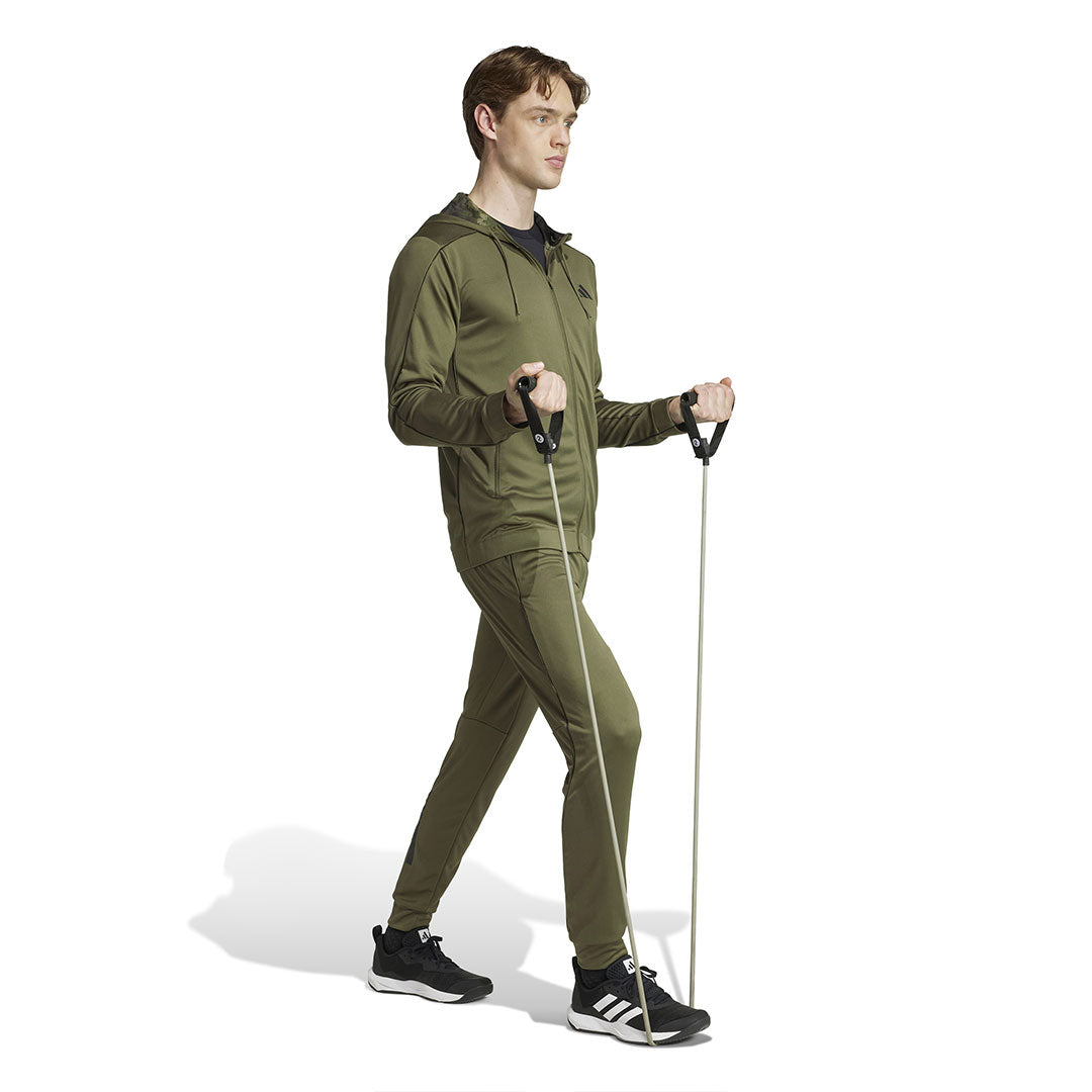 adidas - Men's Train Essentials Seasonal Full Zip Hoodie (JV7244