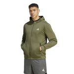 adidas - Men's Train Essentials Seasonal Training Full Zip Hoodie (IJ9613)