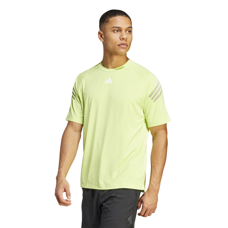 adidas - T-shirt d'entraînement Train Icons à 3 bandes pour hommes (IJ8124) 