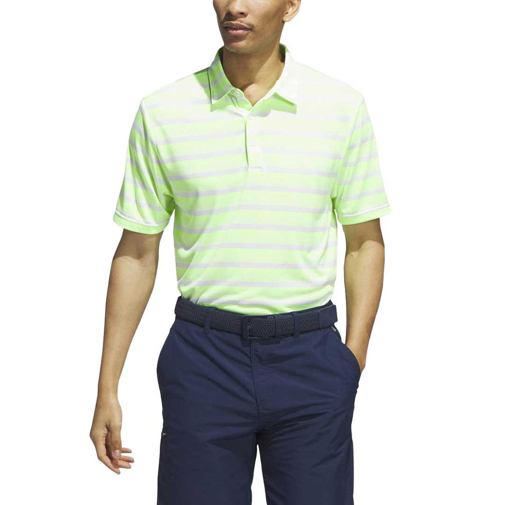 adidas - Men's Two-Color Striped Golf Polo (IU4333)