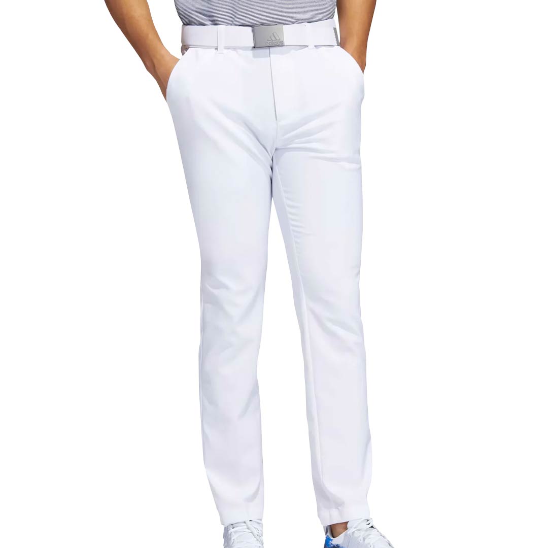 adidas white golf trousers