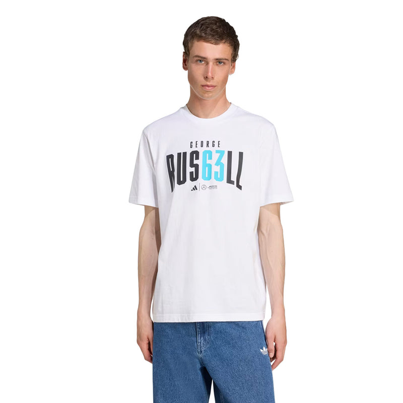 adidas - Men's adidas x Mercedes - AMG Petronas Formula One Team George Russell T-Shirt (JZ8906)