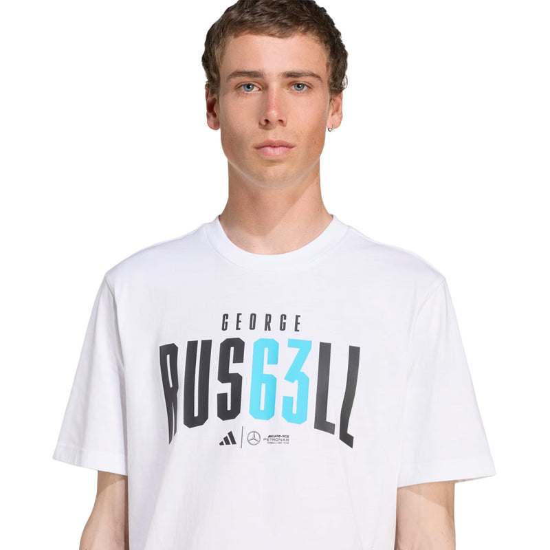 adidas - Men's adidas x Mercedes - AMG Petronas Formula One Team George Russell T-Shirt (JZ8906)