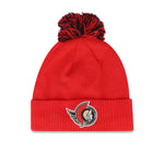 adidas - Bonnet à pompon en tricot à revers des Sénateurs d'Ottawa (IP7408) 
