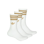 adidas - Unisex 3 Pack 3-Stripes Crew Socks (JV7407)