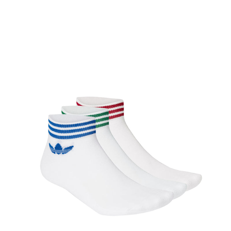adidas - Unisex 3 Pack Island Club Trefoil Ankle Socks (JI9489)