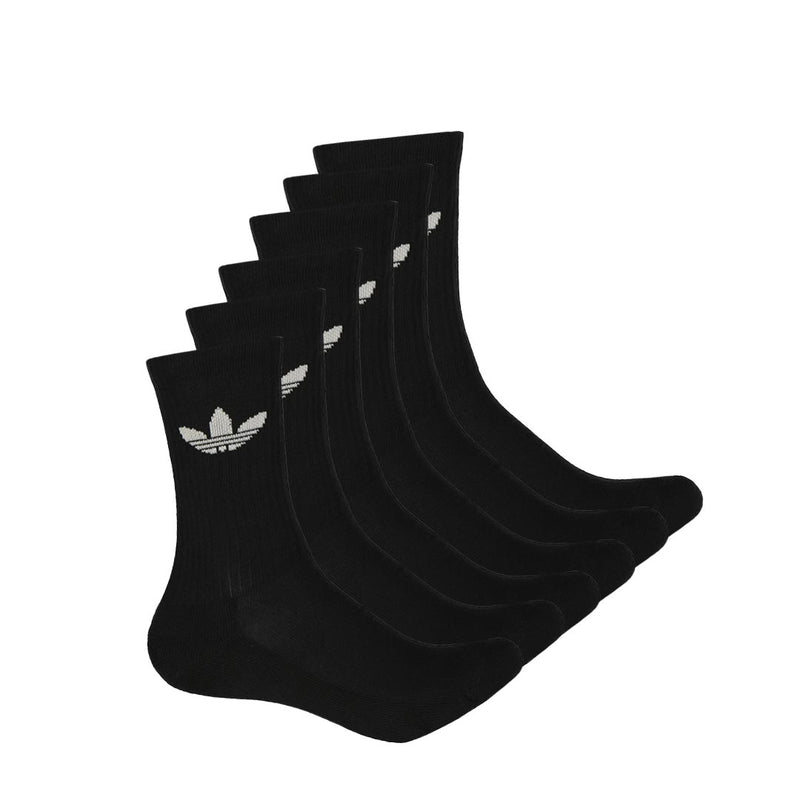 adidas - Unisex 6 Pack Trefoil Cushion Crew Socks (IJ5618)