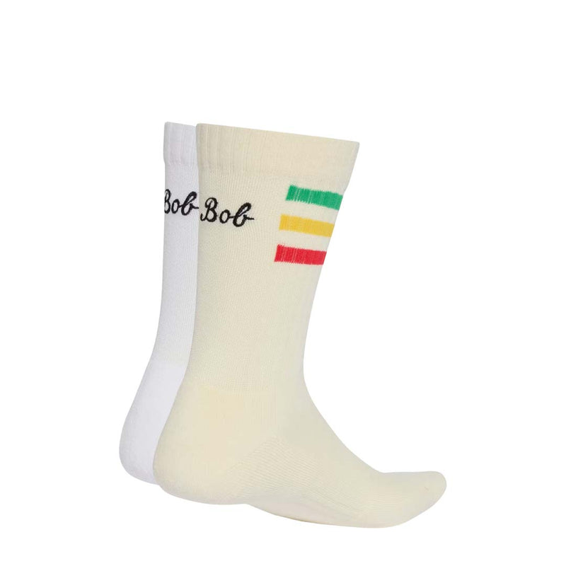 adidas - Unisex Bob Marley 2 Pack Crew Socks (KD8451)