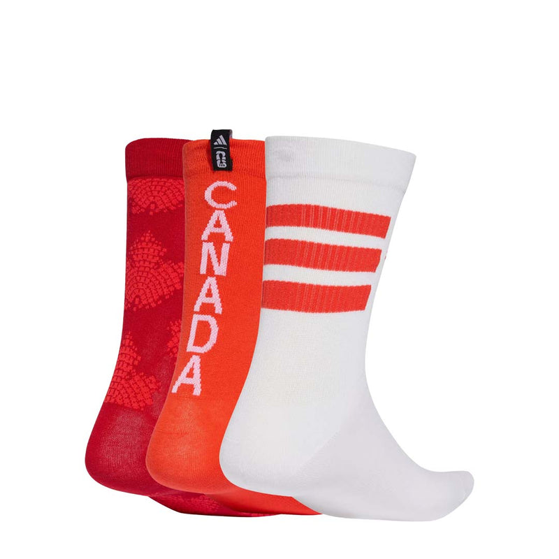 adidas - Unisex FIFA World Cup 26 Host Nation Canada 3 Pack Socks (KF4177)