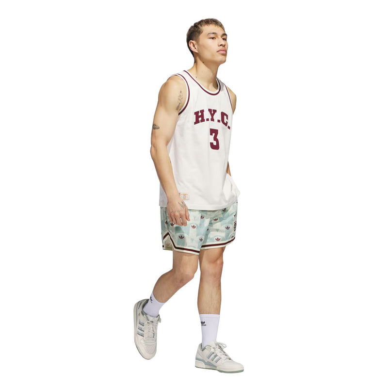 adidas - Unisex Hoop York City Allover Print Shorts (JC5973)