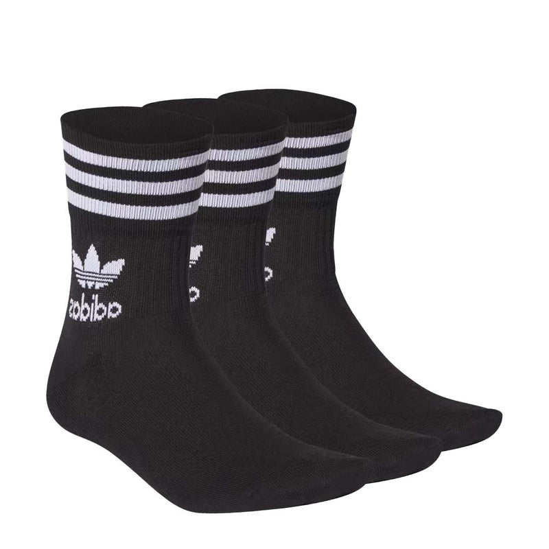 adidas - Unisex Mid Cut 3 Pack Crew Socks (GD3576-A)