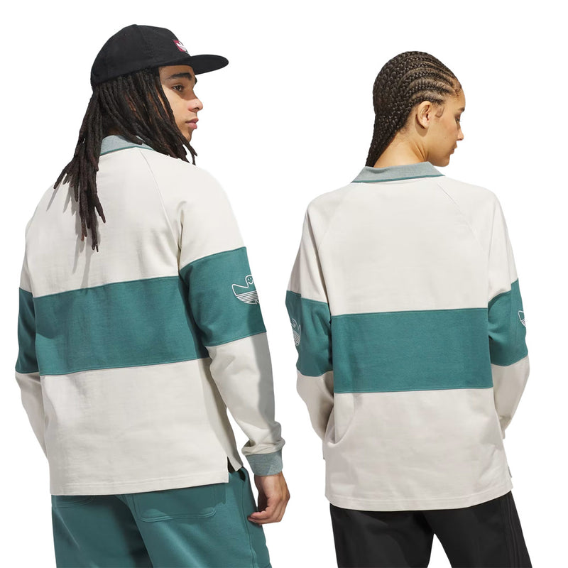 adidas - Unisex Shmoofoil Heavyweight Rugby Long Sleeve Polo (JW5201)