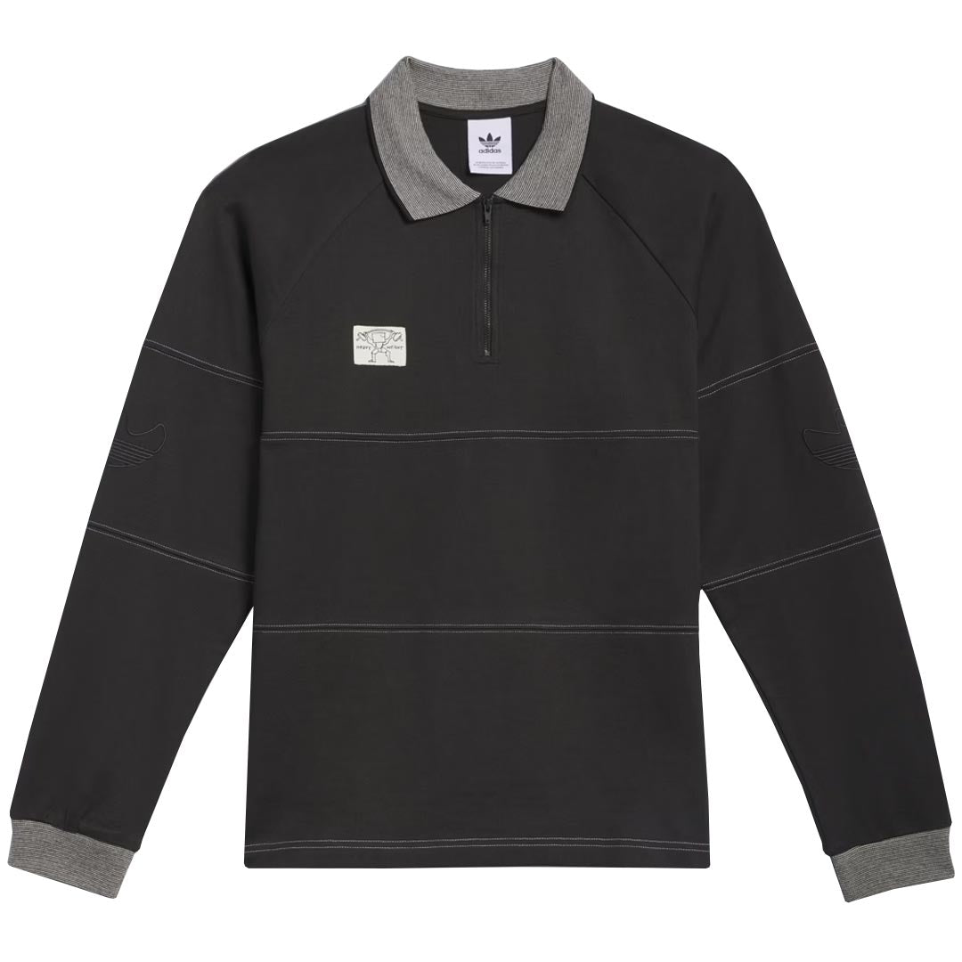 adidas - Unisex Shmoofoil Heavyweight Rugby Long Sleeve T-Shirt