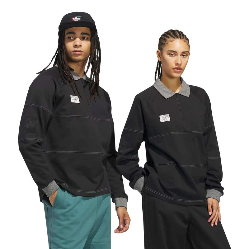 adidas - Unisex Shmoofoil Heavyweight Rugby Long Sleeve T-Shirt (JW5202)