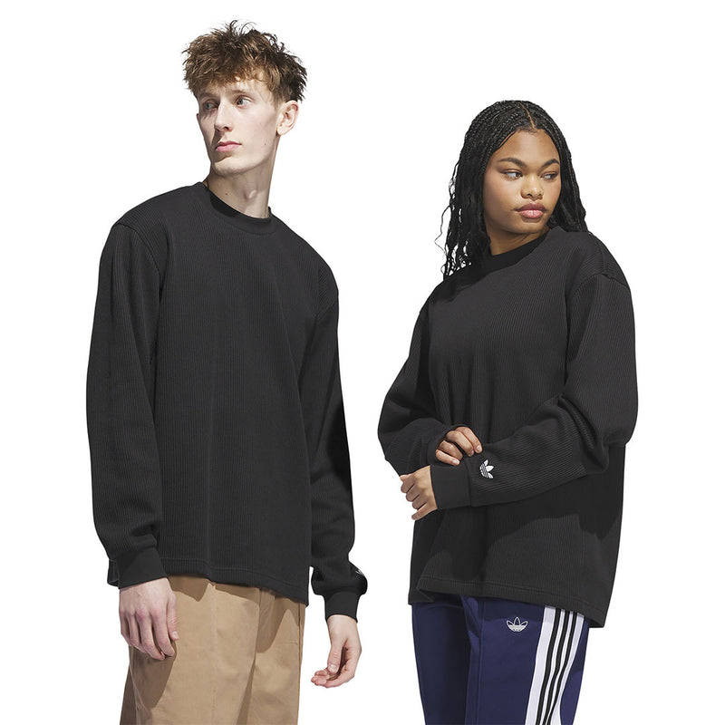 adidas - Unisex Skateboarding Waffle Knit Long Sleeve T-Shirt (JW0052)