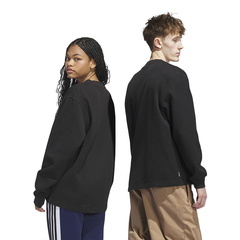 adidas - Unisex Skateboarding Waffle Knit Long Sleeve T-Shirt (JW0052)