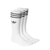 adidas - Unisex Solid Crew 3 Pack Socks (IJ0734)