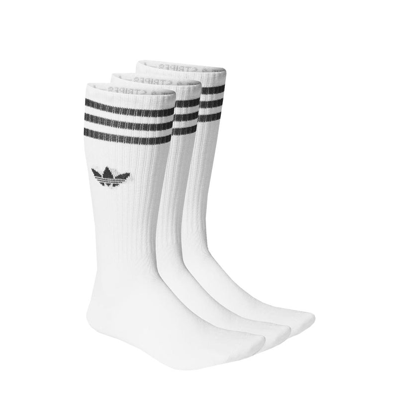 adidas - Unisex Solid Crew 3 Pack Socks (IJ0734)