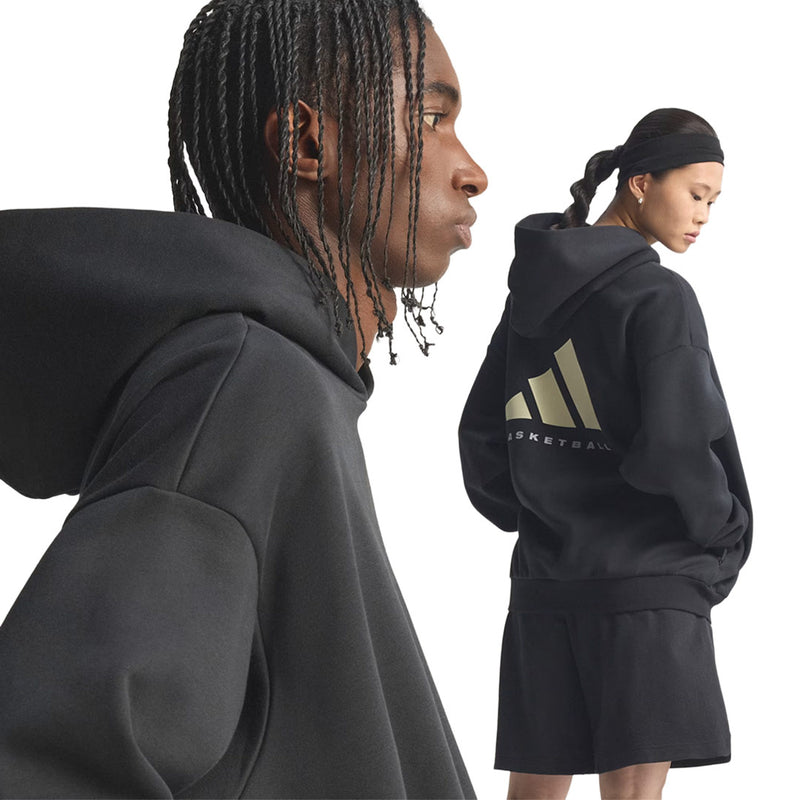 adidas - Unisex adidas Basketball Fleece Hoodie (JX5597)