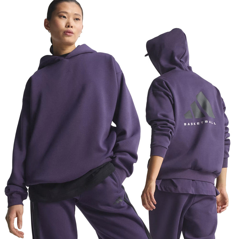 adidas - Unisex adidas Basketball Fleece Hoodie (JX5598)