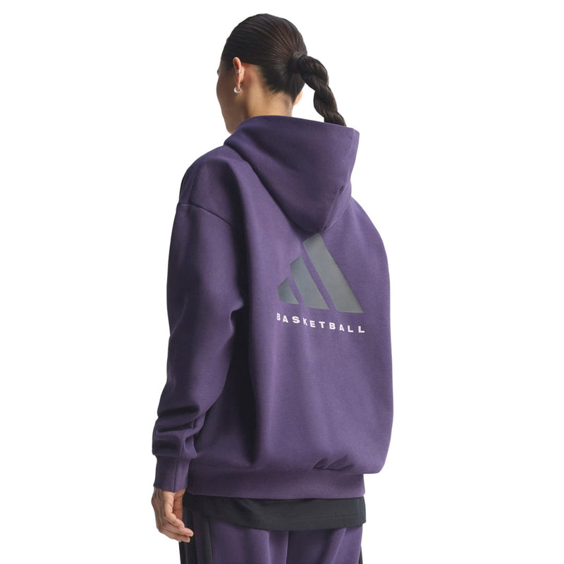 adidas - Unisex adidas Basketball Fleece Hoodie (JX5598)