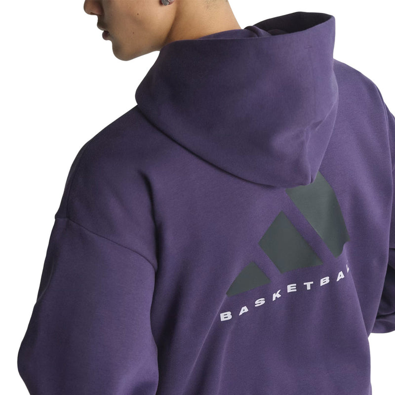 adidas - Unisex adidas Basketball Fleece Hoodie (JX5598)