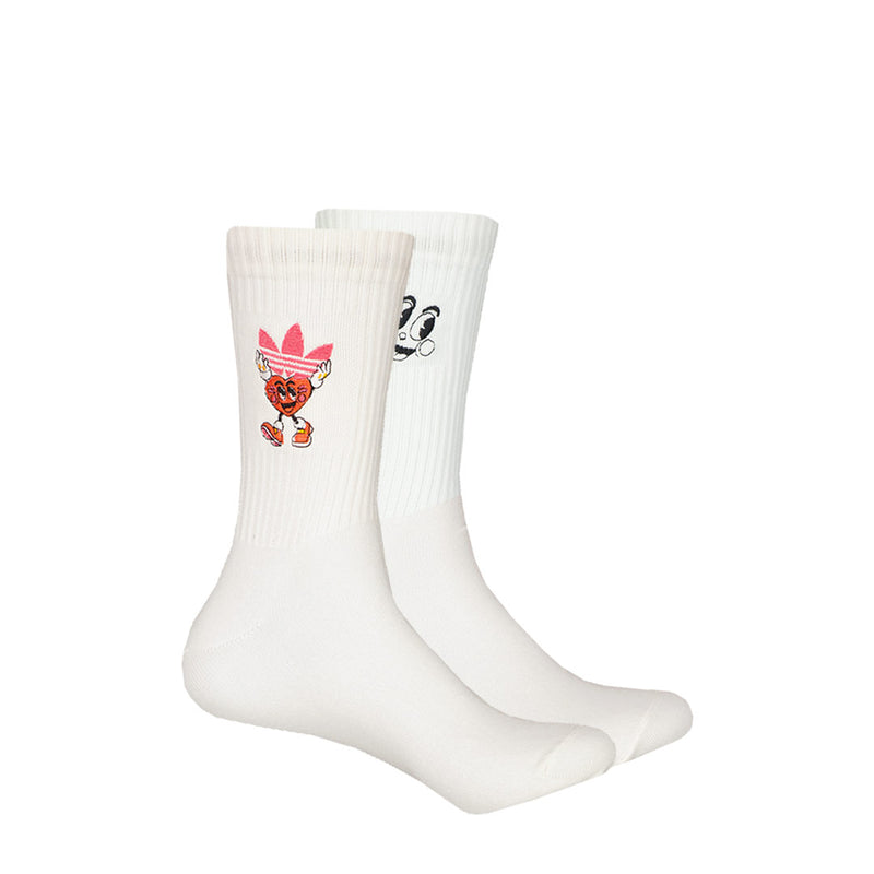 adidas - Unisex adidas Originals x Made By Nelson 2 Pack Crew Socks (JC8656)