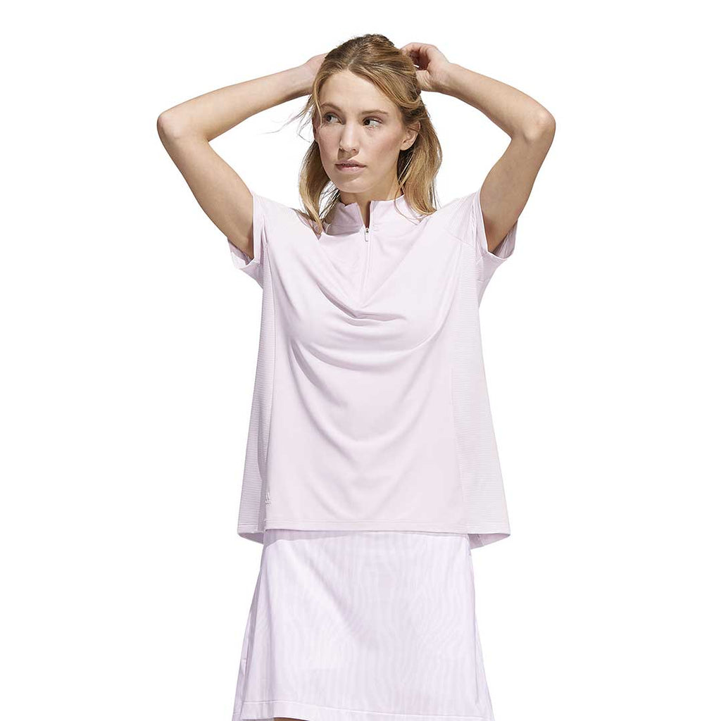 adidas - Women's 1/4 Zip Mock Neck Polo (HA3391)