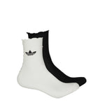 adidas - Women's 2 Pack Ruffle Crew Socks (JD5623)