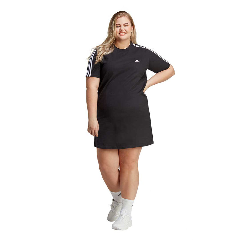 adidas - Women's 3-Stripes BF T-Shirt Dress (Plus Size) (IB8747)