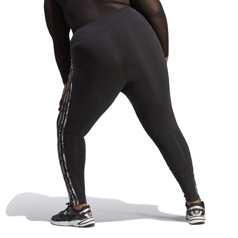 adidas - Women's 3-Stripes Print Leggings (Plus Size) (IB8795)