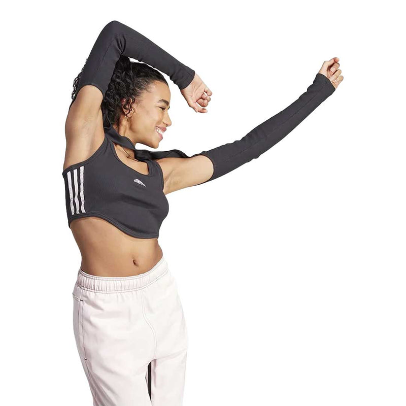 adidas - Women's 3-Stripes Ribbed Long Sleeve Top (IB4752)