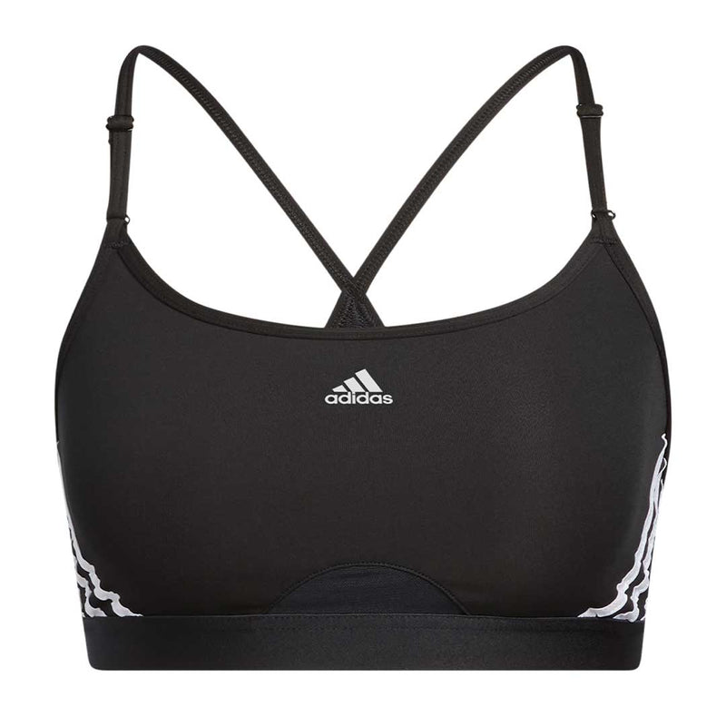 adidas - Women's AEROREACT Training Light-Support 3-Stripes Bra (HC7862)