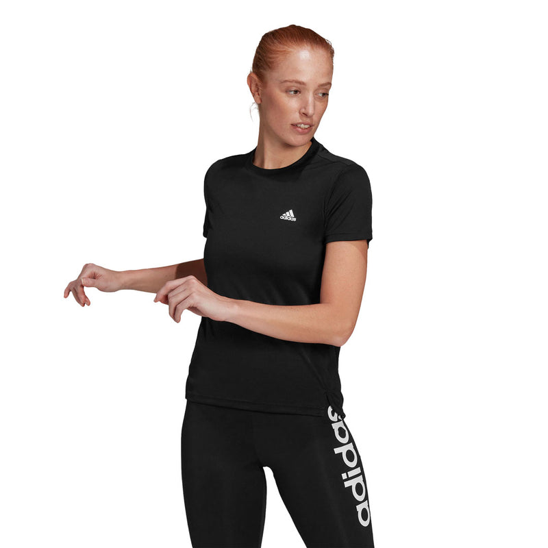 adidas - Women's AEROREADY Designed 2 Move 3-Stripes Sport T-Shirt (GL3788)
