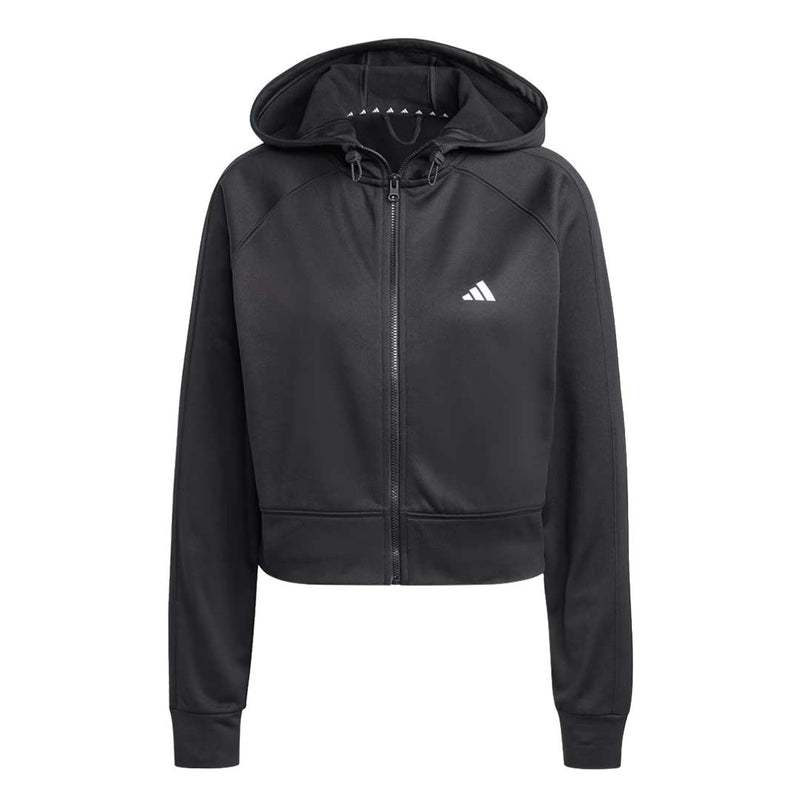 adidas - Women's AEROREADY Game and Go Full-Zip Hooded Fleece Jacket (IX5065)