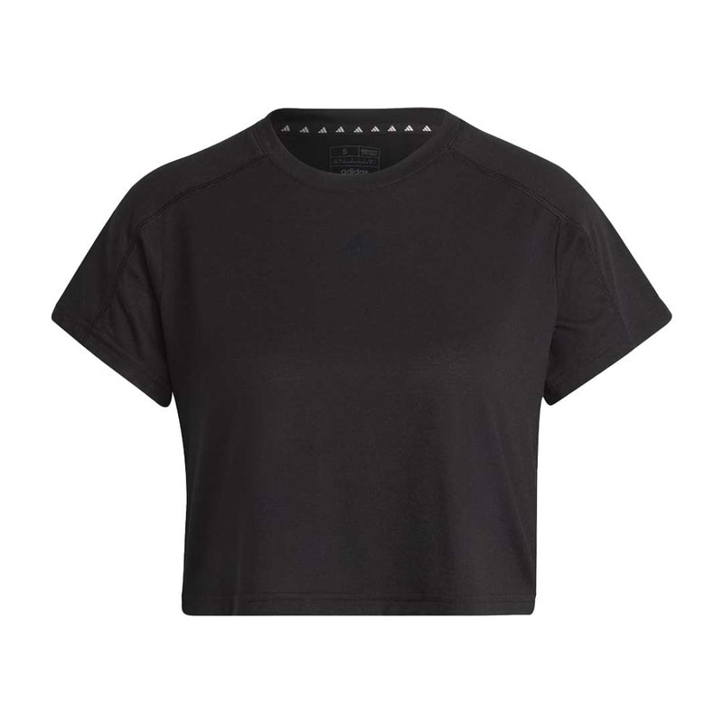 adidas - Women's AEROREADY Train Essentials 3 Bar Cropped T-Shirt (HR7789)