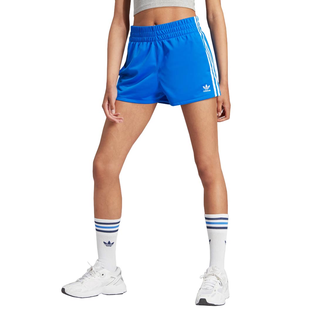 Adidas Women s Adicolor 3 Stripes Shorts IK6579 Blu Wht XL