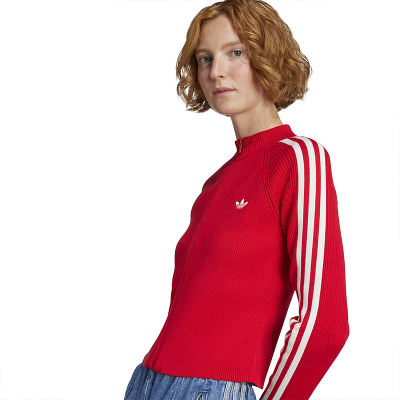 adidas - Women's Adicolor 3-Stripes Slim Knit Track Top (JY2598)