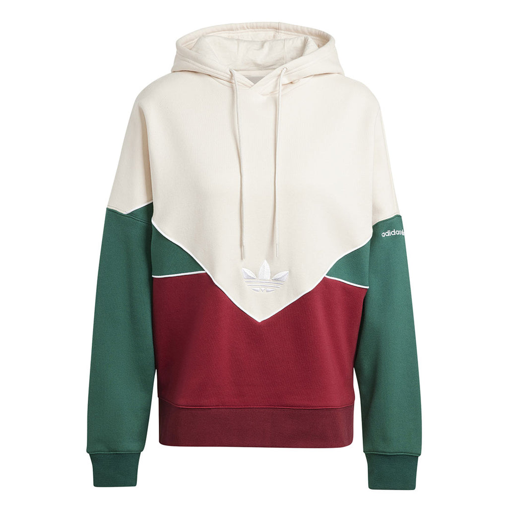Fleece Hoodies Women's Adidas Colorblock Hooded Sweatshirt