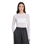 adidas - Women's Adicolor Sheer 3-Stripes Long Sleeve Top (JC5076)